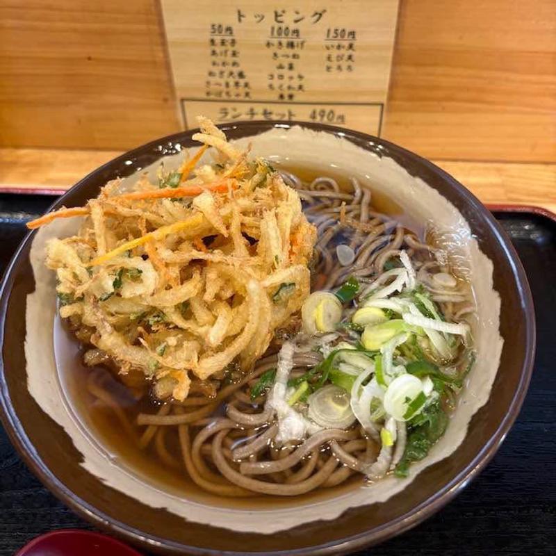かき揚げそば(大船そば)