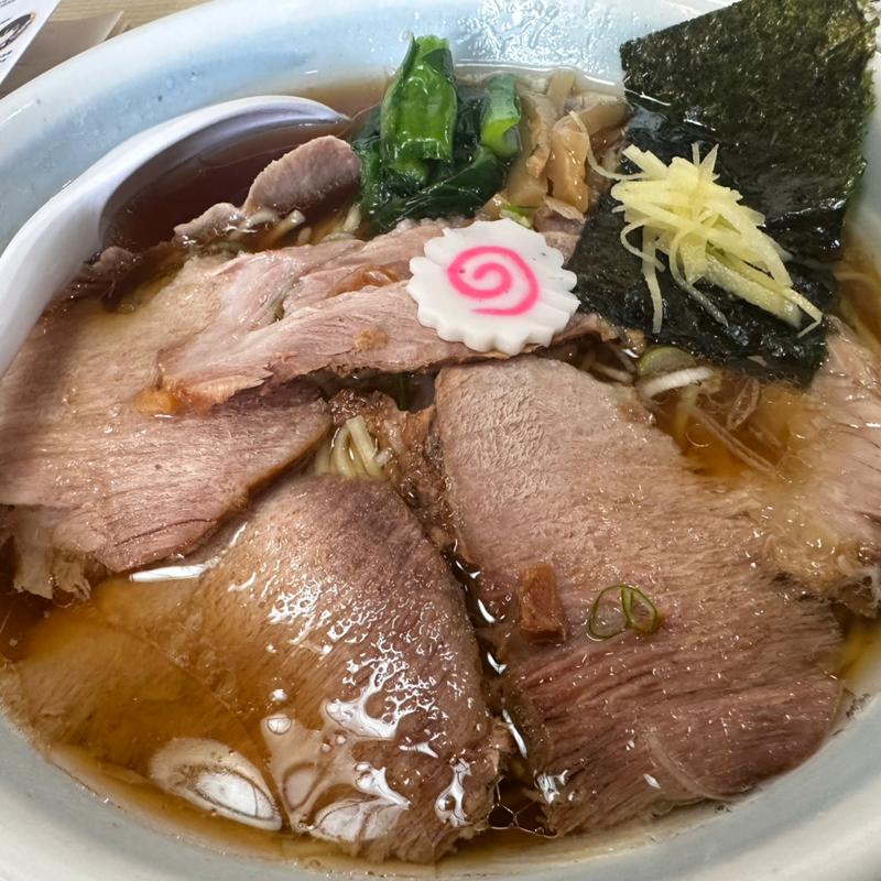 長岡中華そば大盛り、チャーシュー増し(中華そば かみの屋)