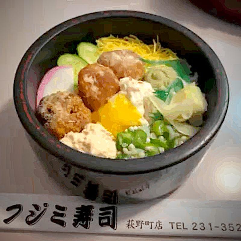 マグロ唐揚げミックス丼(フジミ寿司 )