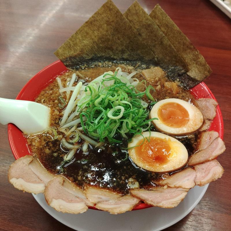 京都漆黒醤油全部のせラーメン(ラーメン魁力屋　仙台南店)
