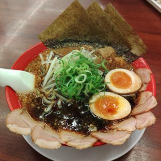 京都漆黒醤油全部のせラーメン(ラーメン魁力屋　仙台南店)