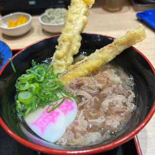 肉ごぼ天うどんミニ