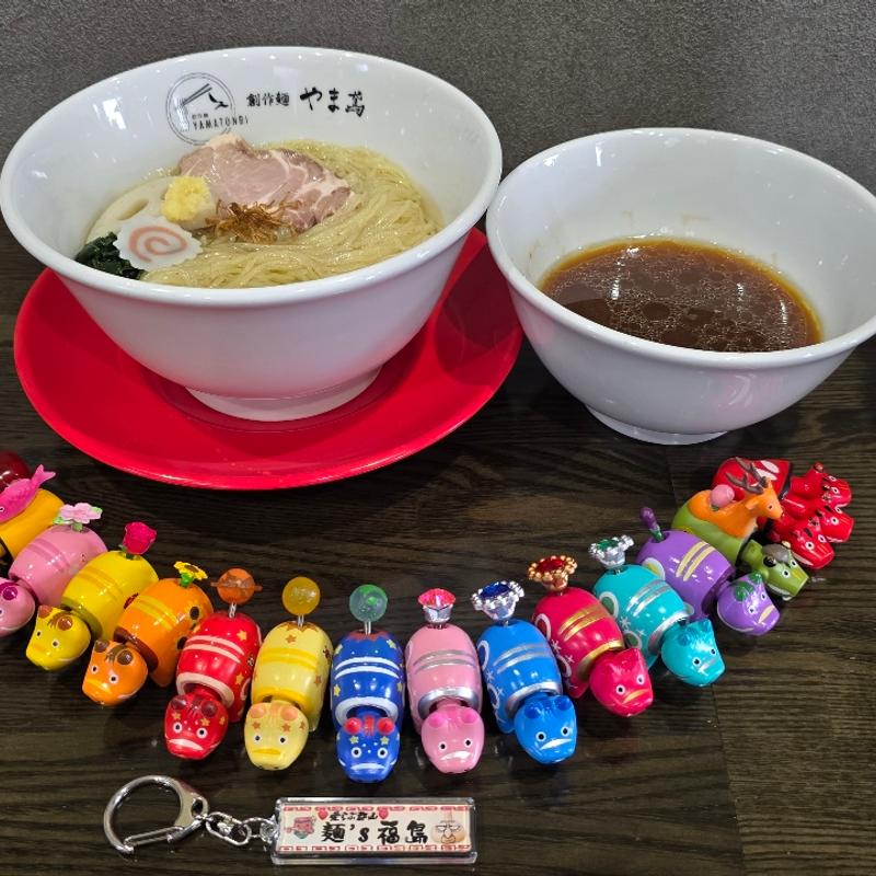 いわき産オリーブ茶つけ麺(いわきと創作らぁ麺やま鳶)