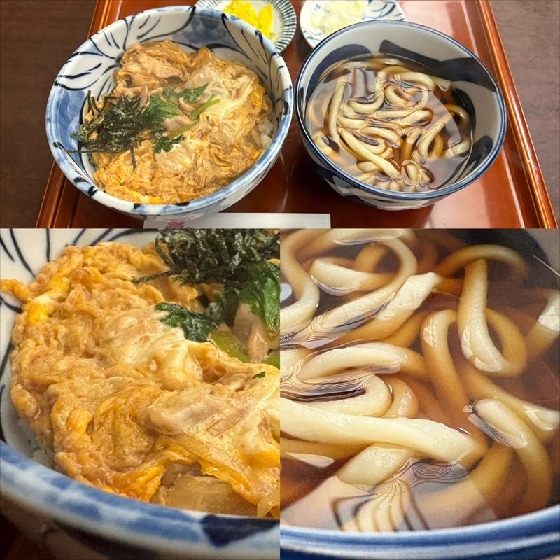 親子丼セット (温うどん)(そば魂)