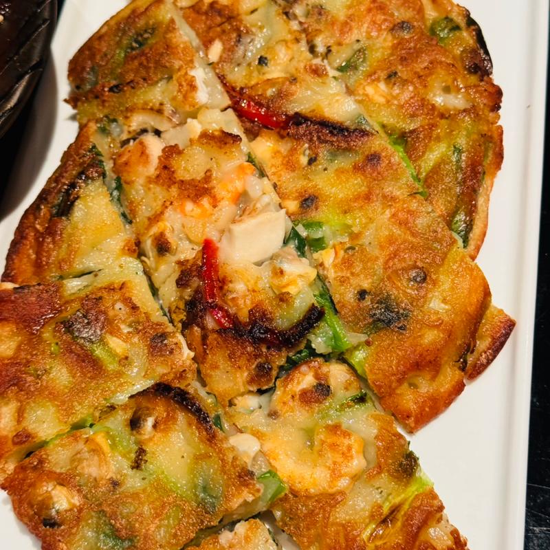 海鮮チヂミ(長寿韓酒房 海浜幕張店)