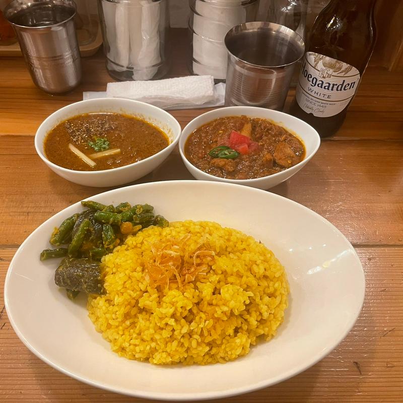 ディナーダブルカリー(レインボウスパイス)