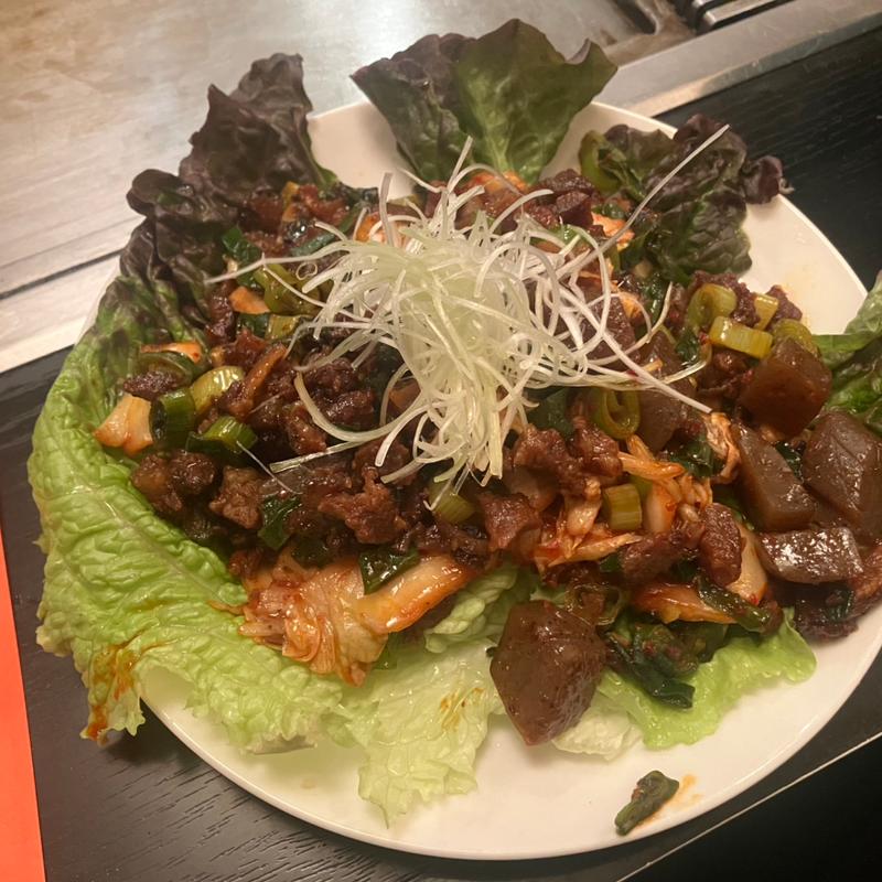 すじキムチ(道頓堀酒場くれおーる)