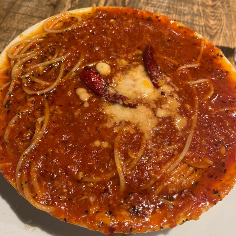 ニンニクとトマトと唐辛子のスパゲティー(IVO ホームズパスタ トラットリア 品川店)