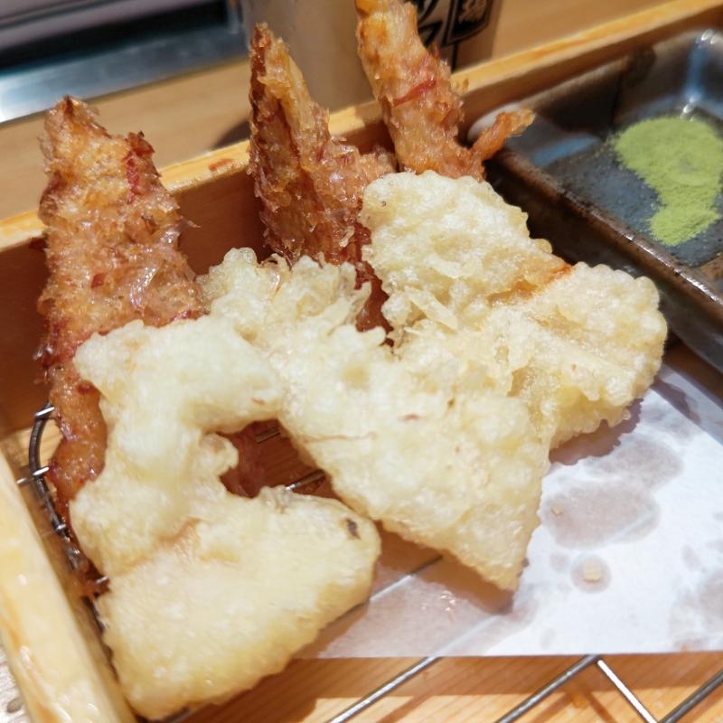 竹の子の天ぷら 2種の衣で(鮨・酒・肴 杉玉 大船)