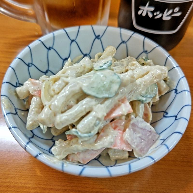 お通し マカロニサラダ(やきとり 2ランホームラン)