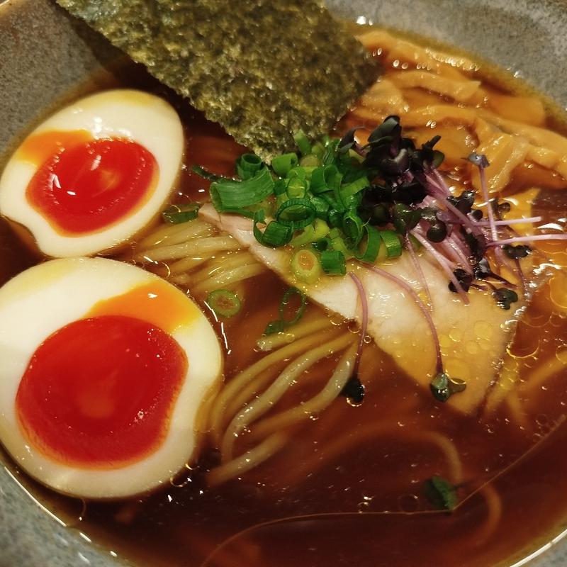 味玉中華そば鳥醤油(中華蕎麦 三藤 北千住マルイ店)