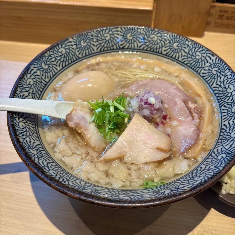 鴨と上州地鶏の味玉中華そば(鴨と蟹 中華そば 燈)