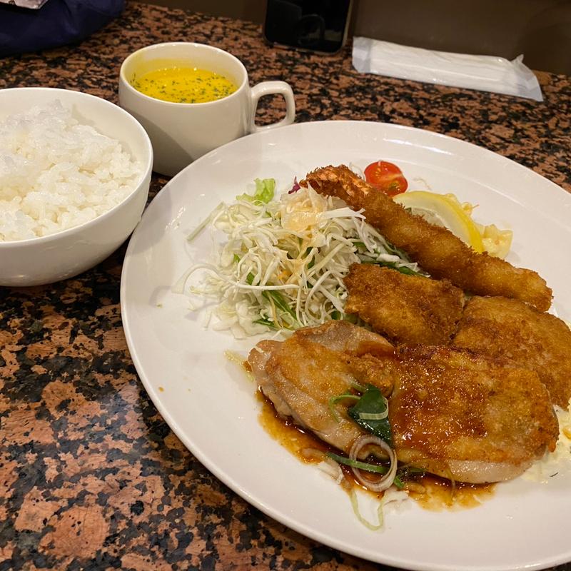Aランチ(洋食 ふくもと)