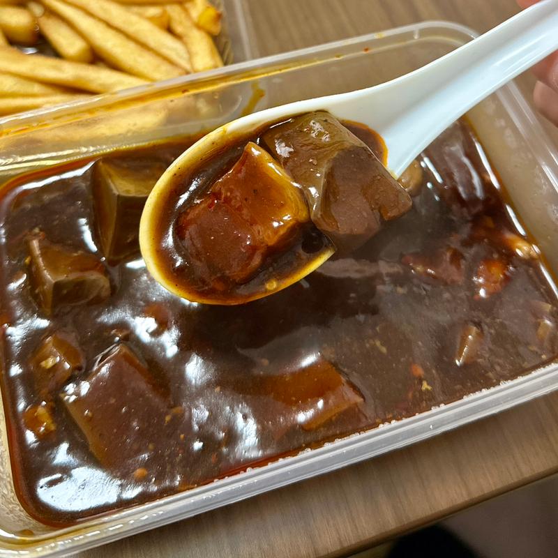 麻婆麻婆焼鴨血 200g白米付 辛さ100(台湾ル―ロー飯 錦糸町店)