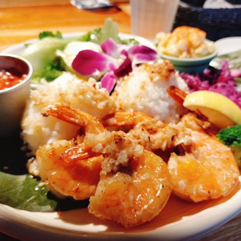 ガーリックシュリンププレート(コナズ珈琲茅ヶ崎)