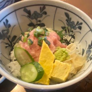 そば/うどんとミニねぎとろ丼