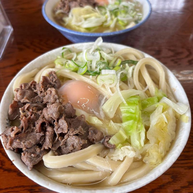 肉玉うどん 大盛り(柳原うどん )