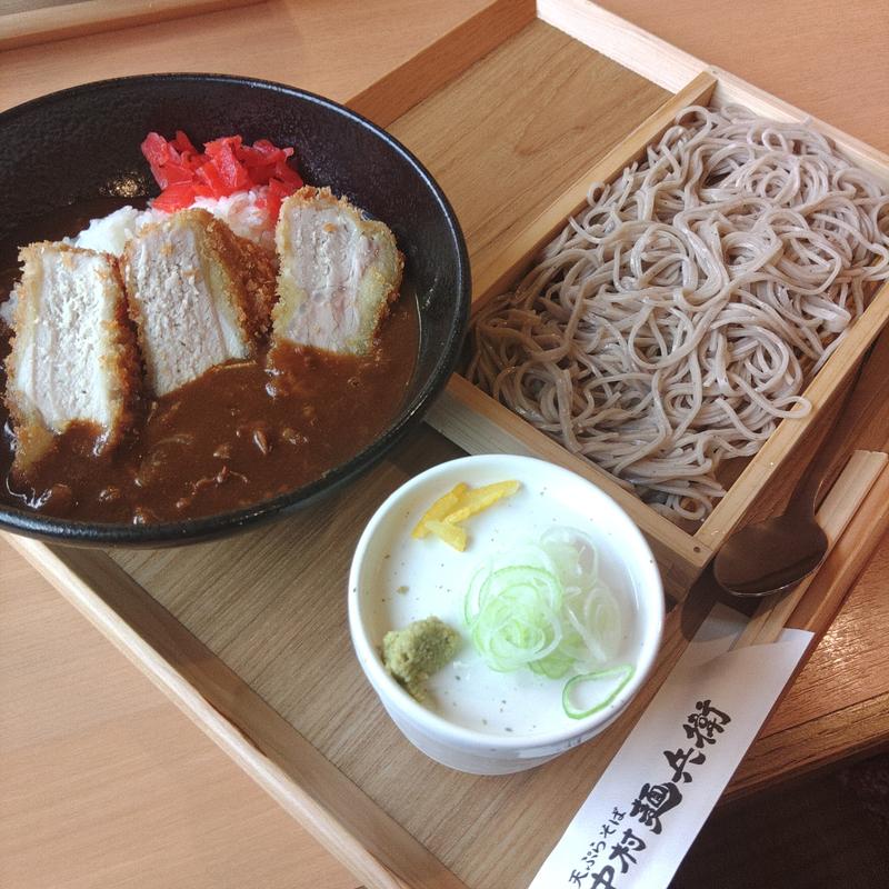麺兵衛のザ･ビーフかつカレーとそば(中村麺兵衛北上店)