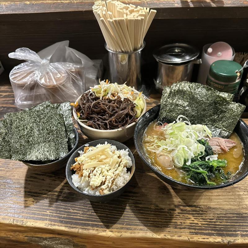 野菜盛り大 海苔ダブル増し キクラゲ ライス(クックら)