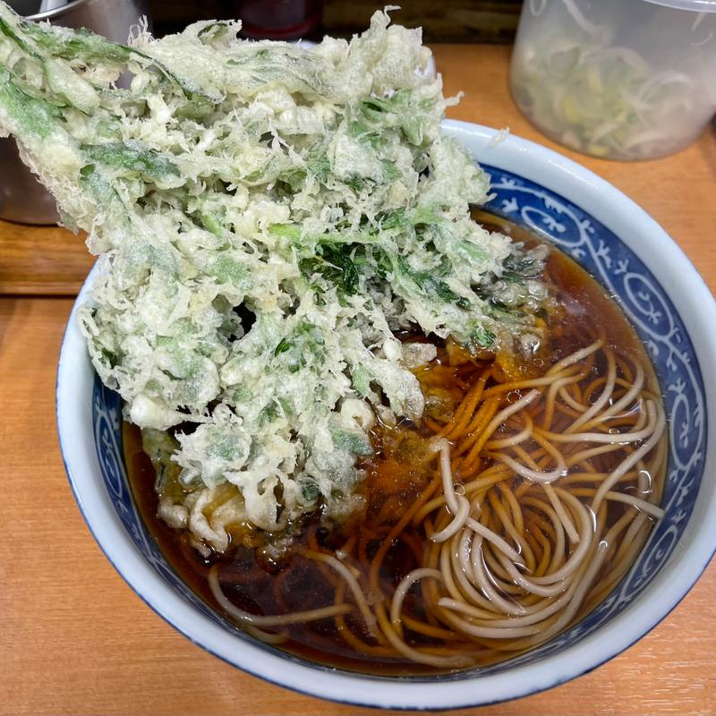 春菊天そば(加賀)