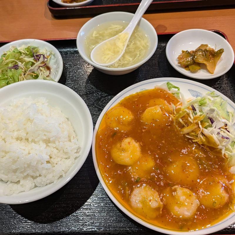 エビチリ定食(第二大番)