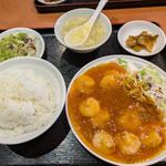 エビチリ定食