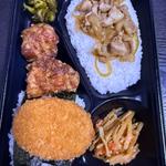 得盛り生姜焼き明太弁当(じゃぱん亭 柳島店)