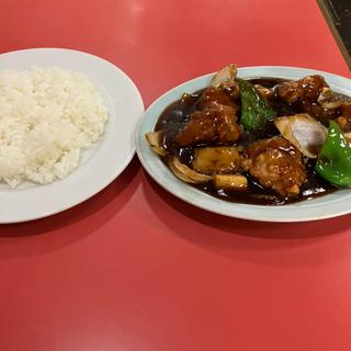 酢豚ライス(清華園)