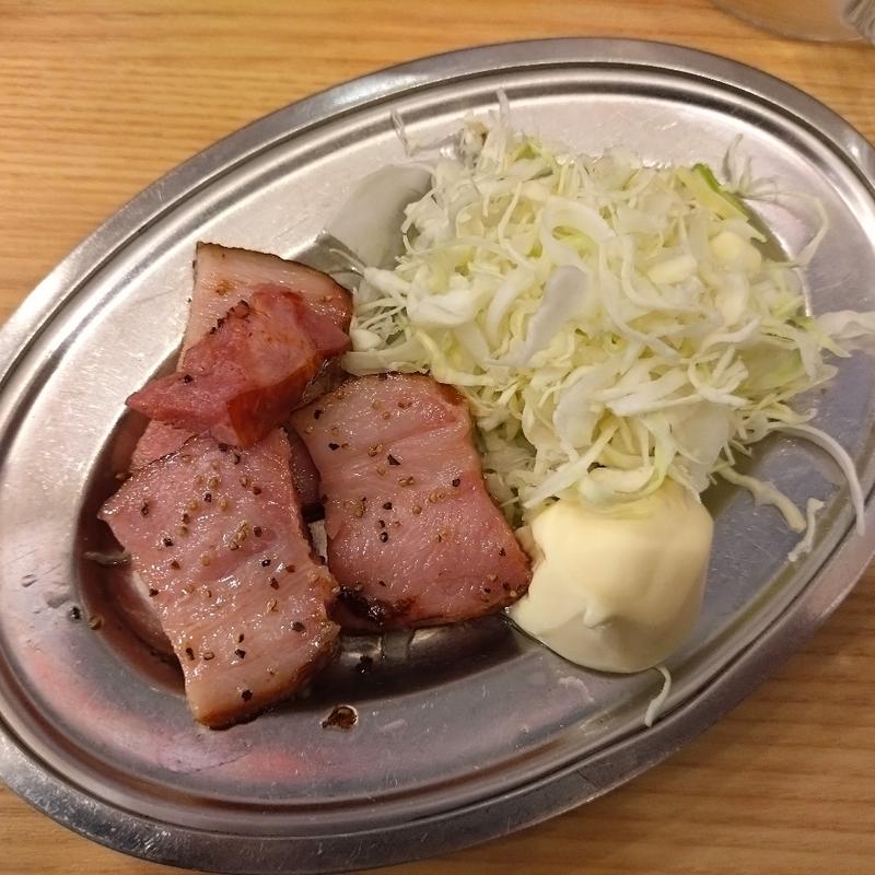 ベーコンステーキ(立呑み晩杯屋 両国店)
