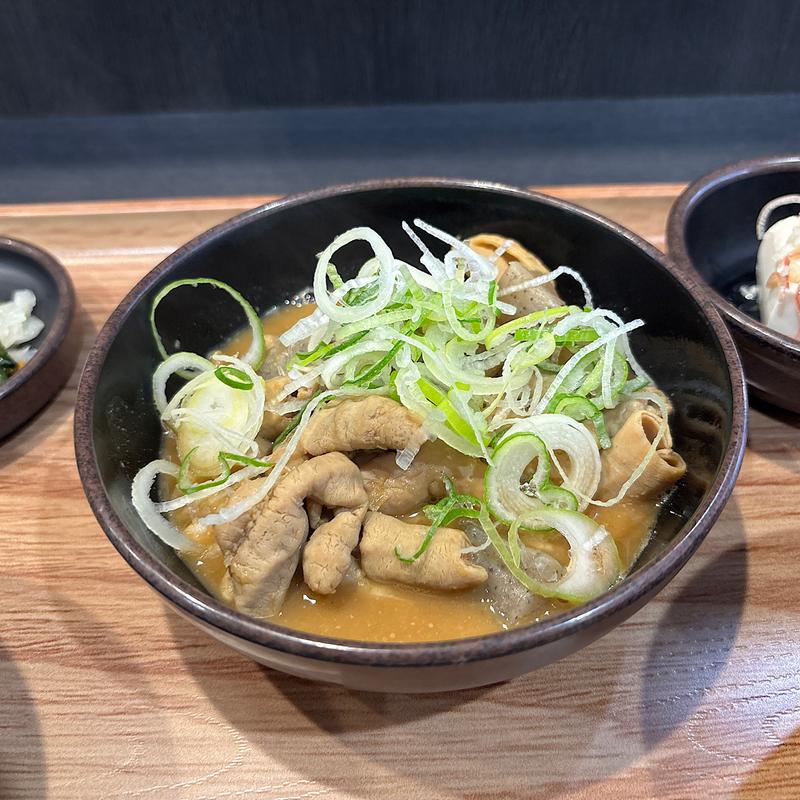 もつ煮定食(ゆで太郎 もつ次郎 西五反田本店)