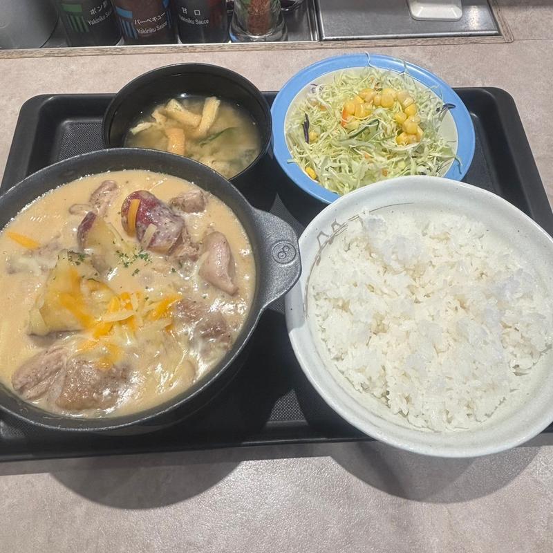 シュクメルリ鍋定食(松屋 中野坂上店)