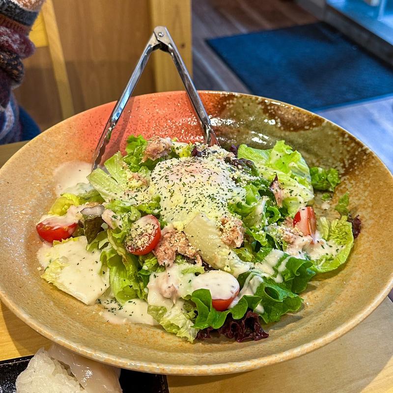 温玉シーザーサラダ(名古屋 かに銀 名駅店)