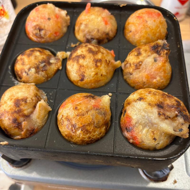 自分で焼くたこ焼き(串カツ田中 スイングモール東岡崎店)