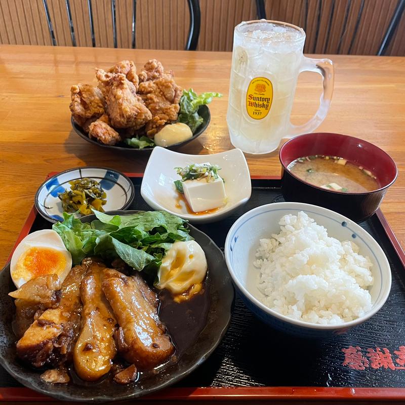 煮豚定食(感謝亭)