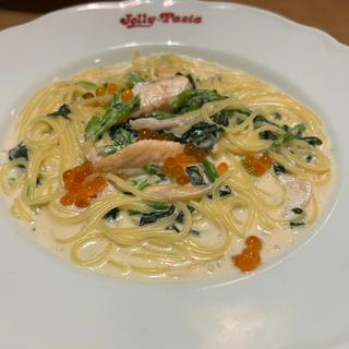 サーモンといくらの明太子クリーム