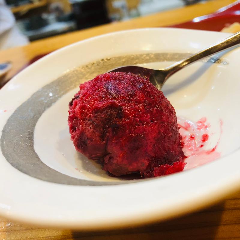 すもものシャーベット_まぁさ膳(鮨まぁさ)