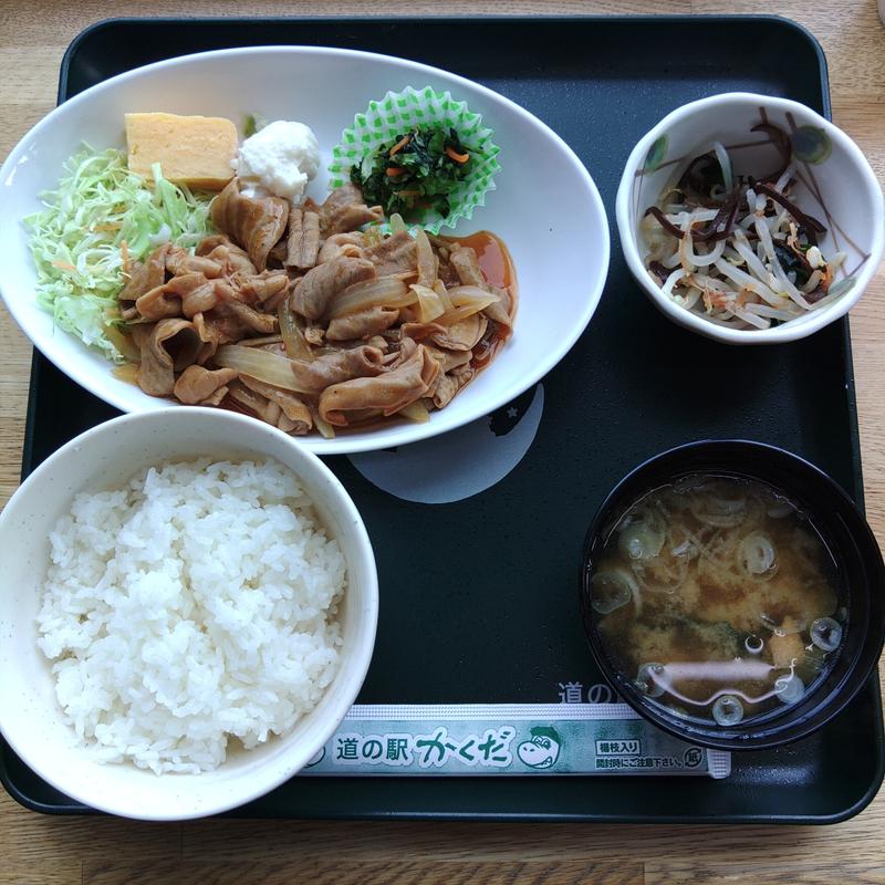 ホルモン定食(道の駅かくだ)