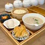 お粥Bセット(豆早点（China Morning）)