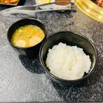 雅コース　ご飯・味噌汁