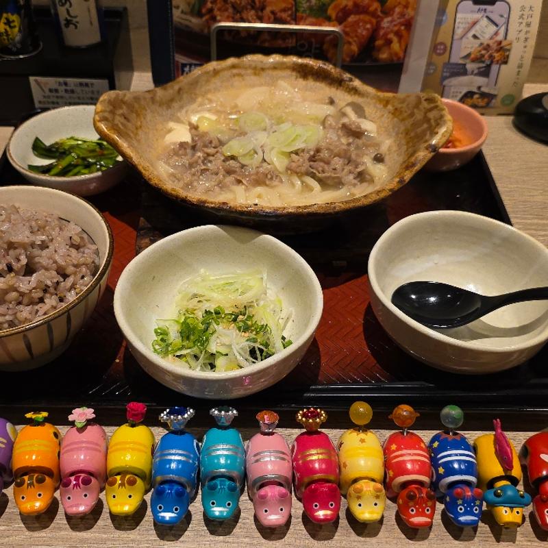 具だくさん牛骨スープと旨だれネギご飯(大戸屋ごはん処 郡山八山田店)