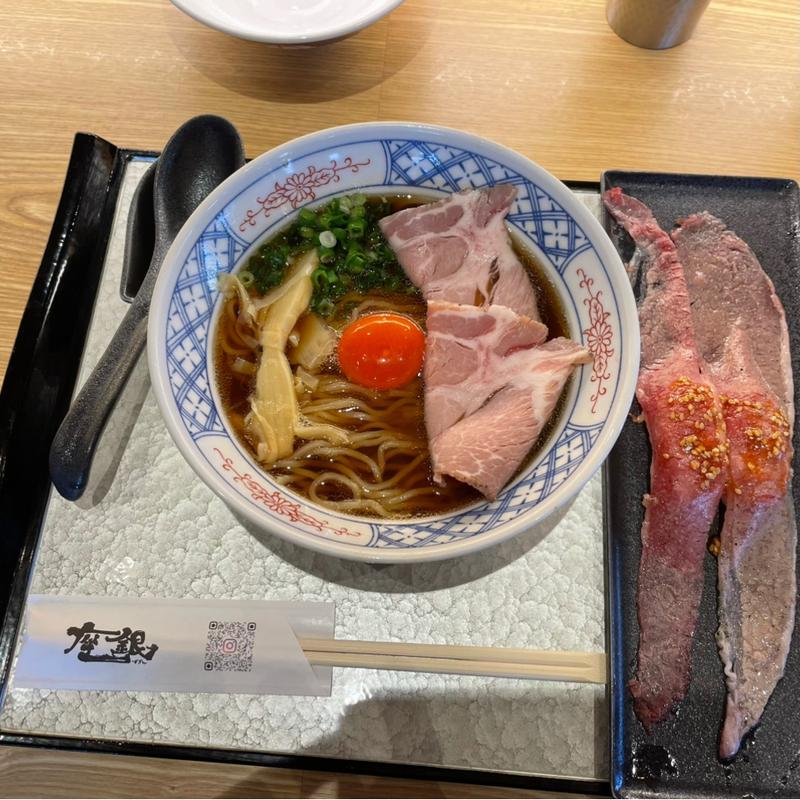 淡麗醤油soba➕肉寿司(鶏soba座銀 塚口店)