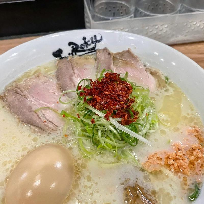 酒粕ラーメン 〆ご飯付き(麺屋丈六 キーノ和歌山)