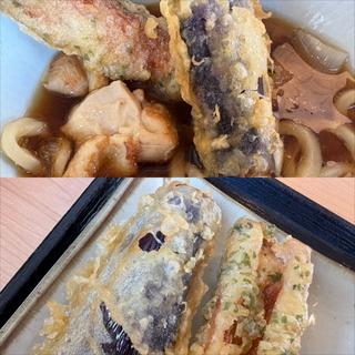 長なす天➕ちくわ磯辺揚げ