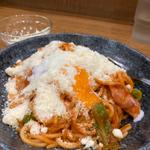 ナポリタン＋半熟玉子