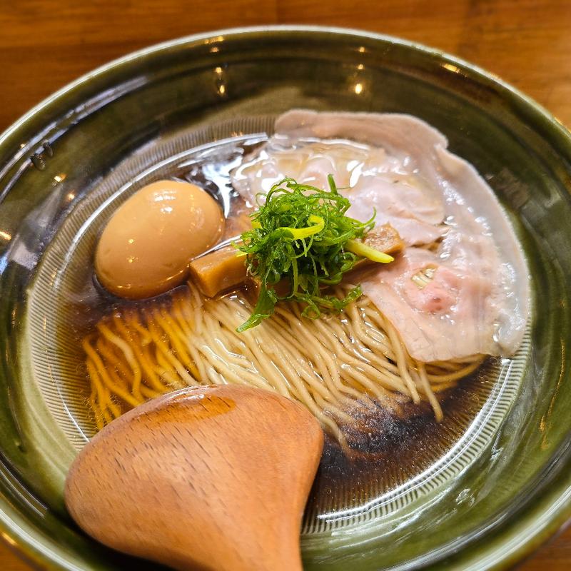 醤油煮干しそば 味玉トッピング(華塩)