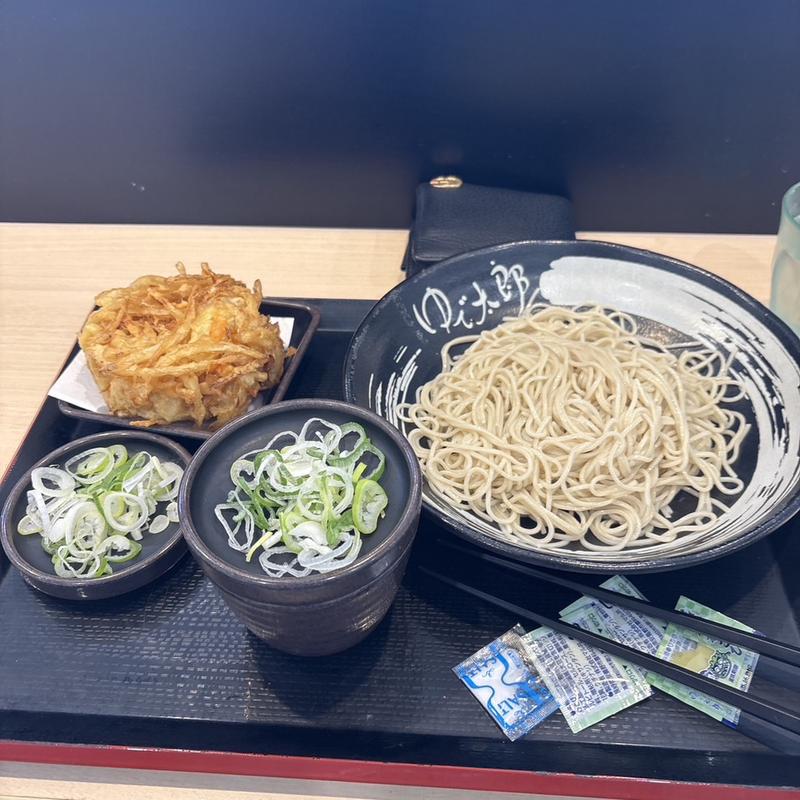 冷し野菜かきあげそば(ゆで太郎 三郷上彦名店)