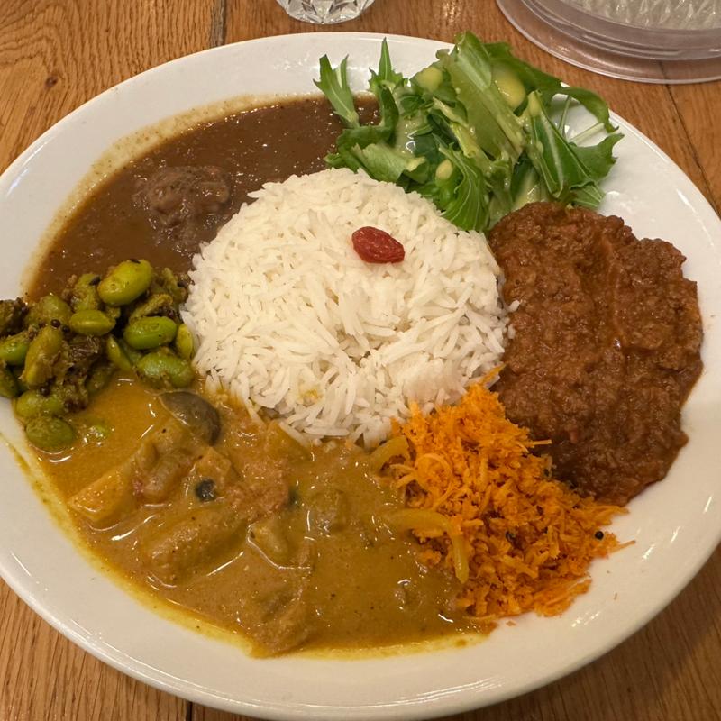 選べる3種のカレープレート(ポンガラカレー 阪急サン広場店)