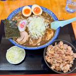 魚介味玉中華そば＋メンマ＋半ライス