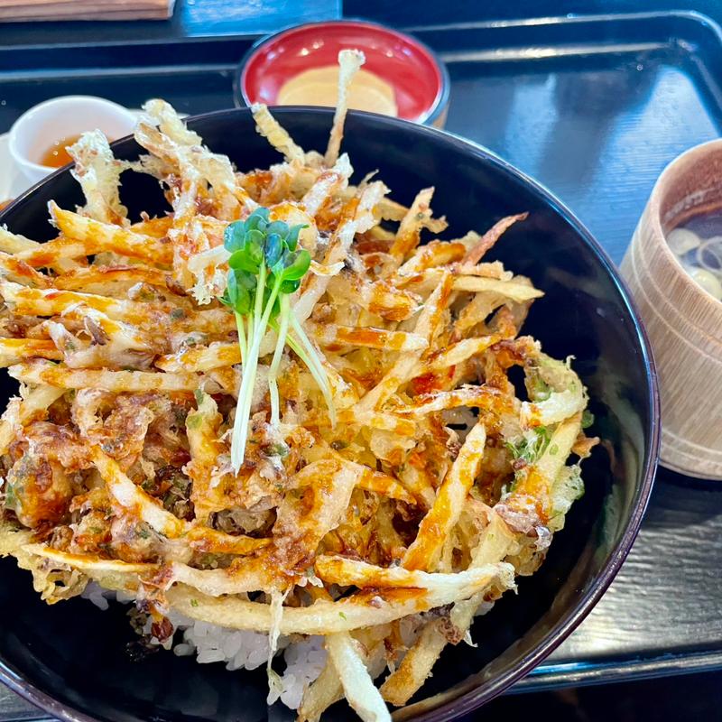 かき揚げ天丼(深山亭 （シンザンテイ）)