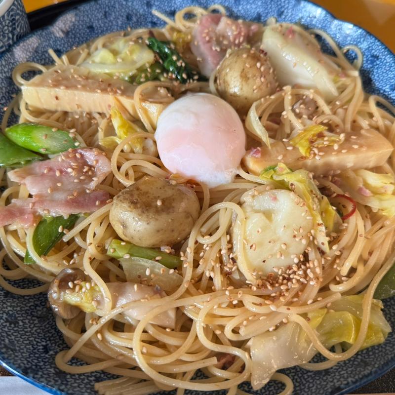 イベリコ豚と春野菜づくしよくばりスパゲッティー(洋麺屋五右衛門 新宿アイランド店)